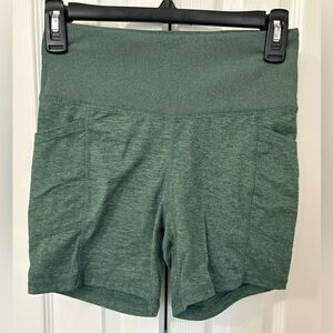 Women's Athletic Green Shorts